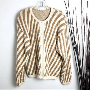 Geoffrey Beene | Vintage 100% Alpaca Wool Cardigan Sweater